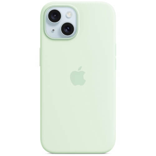 Чехол-накладка Apple iPhone 15 Plus Silicone Case with MagSafe Soft Mint (MWNG3)