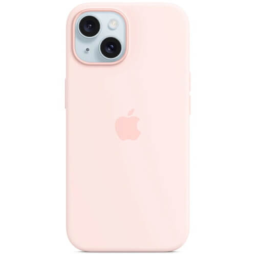 Чехол-накладка Apple iPhone 15 Silicone Case with MagSafe Light Pink (MT0U3)