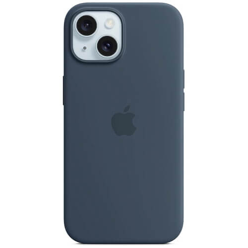 Чехол-накладка Apple iPhone 15 Plus Silicone Case with MagSafe Storm Blue (MT123)