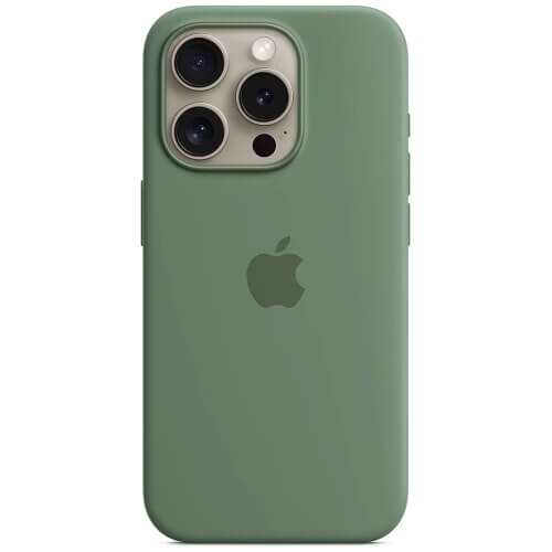 Чехол-накладка Apple iPhone 15 Pro Max Silicone Case with MagSafe Cypress (MT1X3)