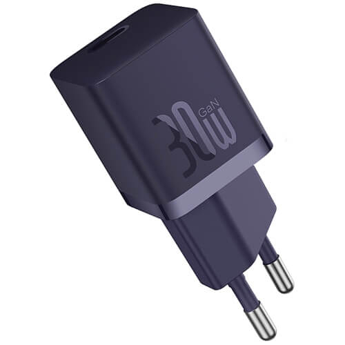 Сетевое зарядное устройство Baseus GaN5 Fast Charger (mini) 1C 30W Purple (CCGN070705)