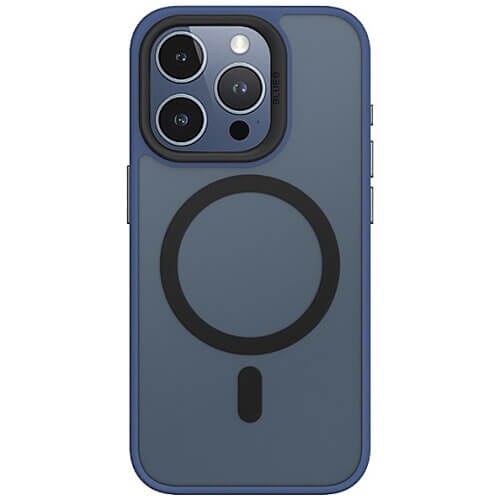 Чехол-накладка Blueo Frosted Anti-Drop Case for iPhone 15 with MagSafe Dark Blue (BK5934-I15DB)