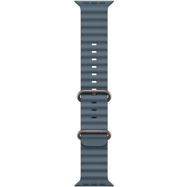 Apple Watch Ultra 3 Natural Titanium Case with Anchor Blue Ocean Band (MEWH4)