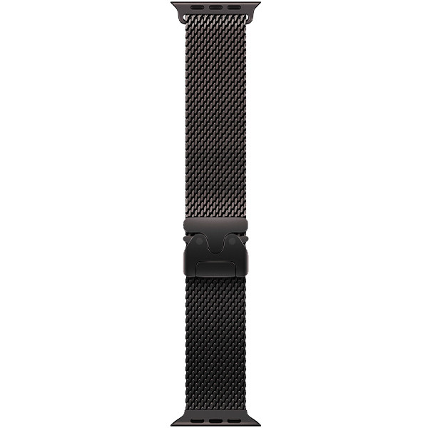 Apple Watch Ultra 3 Black Titanium Case with Black Titanium Milanese Loop Large (MF1T4)