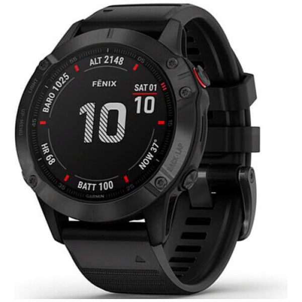 Смарт-часы Garmin Fenix 6 Pro Black with Black Band (010-02158-02) Гарантия 12 мес.