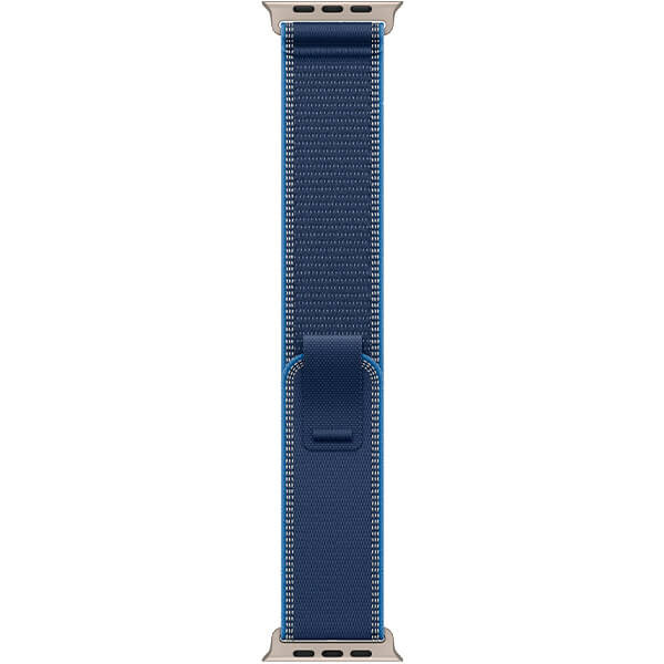 Apple Watch Ultra 3 Natural Titanium Case with Blue/Bright Blue Trail Loop M/L (MEWU4)