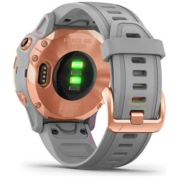 Смарт-часы Garmin Fenix 6S Rose Gold-tone with Powder Gray Band (010-02159-21) ГАРАНТИЯ 3 мес.