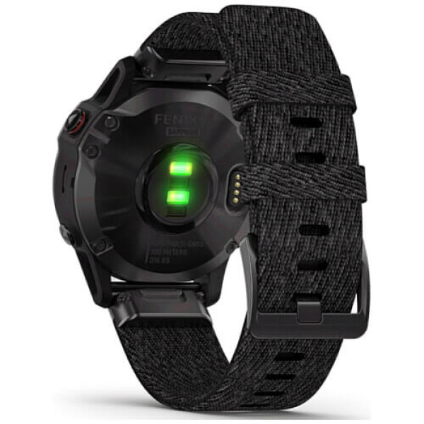 Смарт-часы Garmin Fenix 6 Black DLC with Heathered Black Nylon Band (010-02158-17) ГАРАНТИЯ 3 мес.