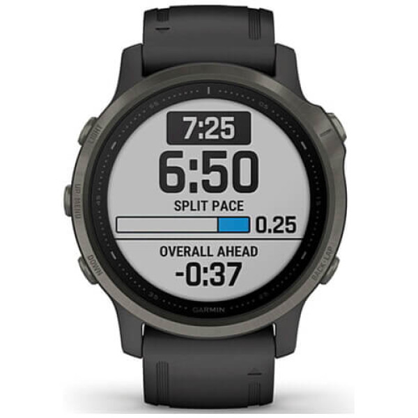 Смарт-часы Garmin Fenix 6S Carbon Gray DLC with Black Band (010-02159-25) ГАРАНТИЯ 3 мес.