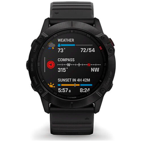 Смарт-часы Garmin Fenix 6X Pro Black with Black Band (010-02157-00) ГАРАНТИЯ 3 мес.