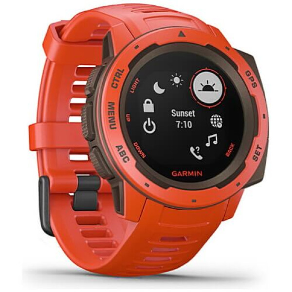 Смарт-часы Garmin Instinct Flame Red (010-02064-02) ГАРАНТИЯ 3 мес.