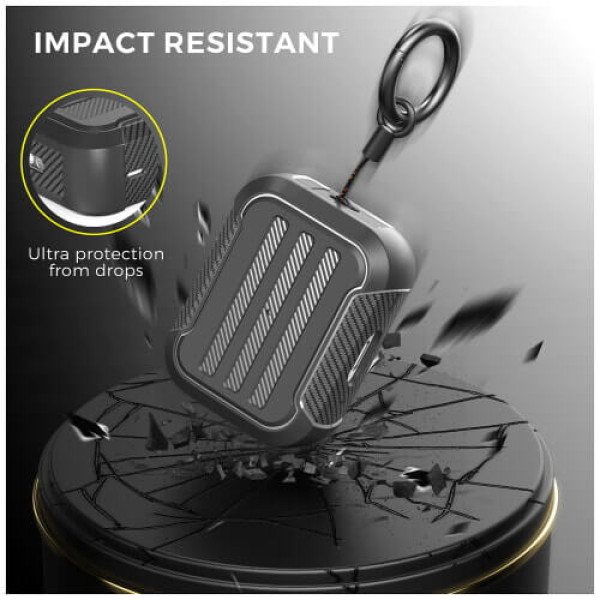 Чехол для наушников AhaStyle Rugged Protective Case for AirPods Pro 2 with strap Black (X003KE7Y67)