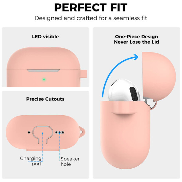 Чехол AhaStyle Silicone Case for Airpods 4 Pink (CP-196-PK)