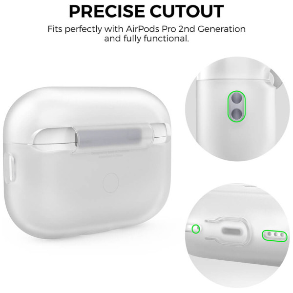 Чехол AhaStyle Silicone Case for Airpods Pro 2 with strap Clear (CP-187-CR)