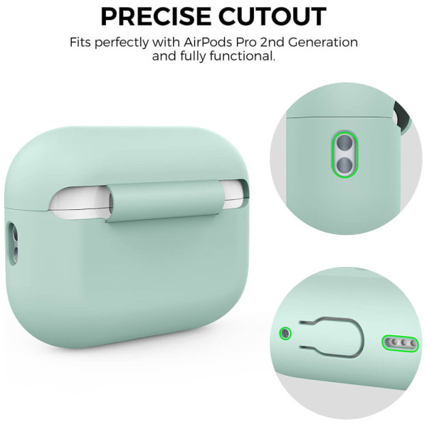 Чехол AhaStyle Silicone Case for Airpods Pro 2 with strap Gemstone Green (CP-187-2-C-GG)
