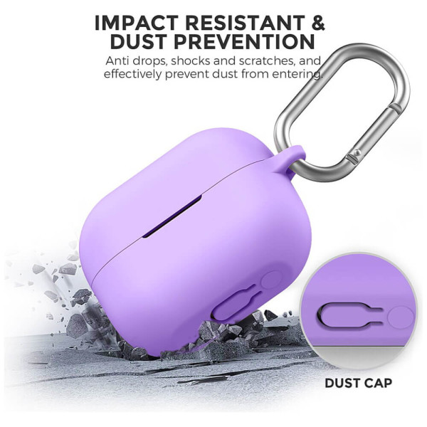 Чехол AhaStyle Silicone Case for Samsung Galaxy Buds 3 FE/3/3 Pro Purple (WG158-LR) (Уценка)