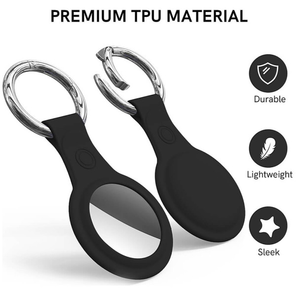 Аксессуар AhaStyle TPU Protective Case for AirTag Black (WG38-BK)