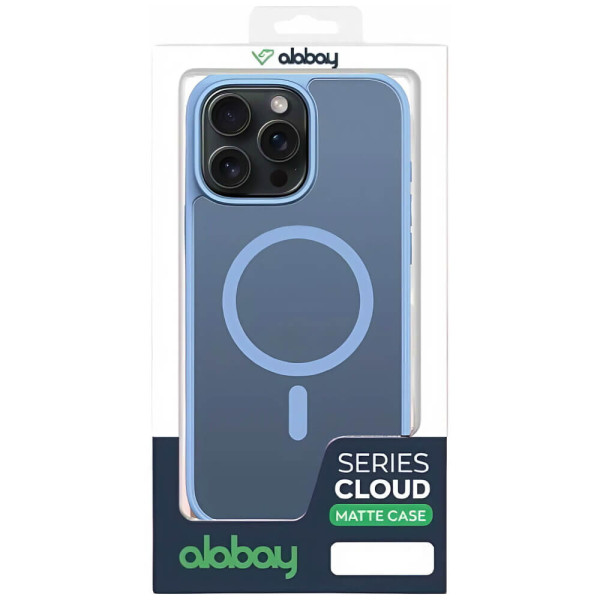 Чехол-накладка Alabay for iPhone 15 Pro Cloud Matte Series Light Blue