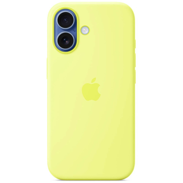Чехол Apple iPhone 17 Silicone Case with MagSafe Neon Yellow (MGEV4)