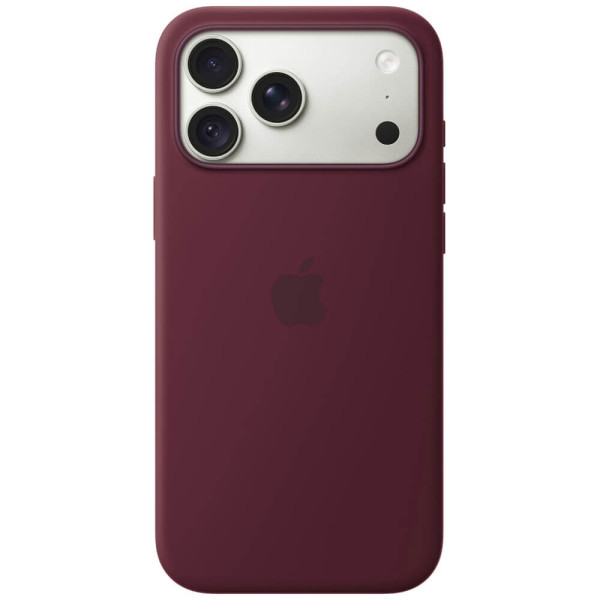 Чехол Apple iPhone 18 Pro Max Silicone Case with MagSafe Burgundy (MK914)