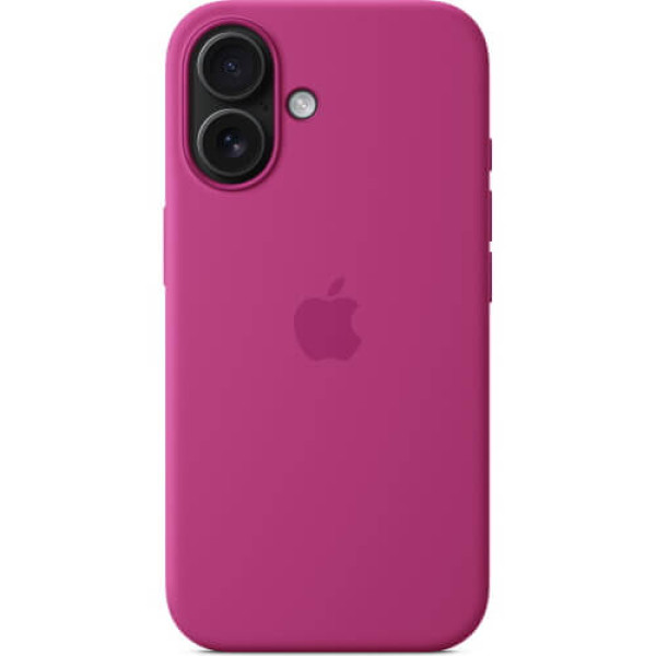 Чехол Apple iPhone 16 Silicone Case with MagSafe Fuchsia (MYY53)