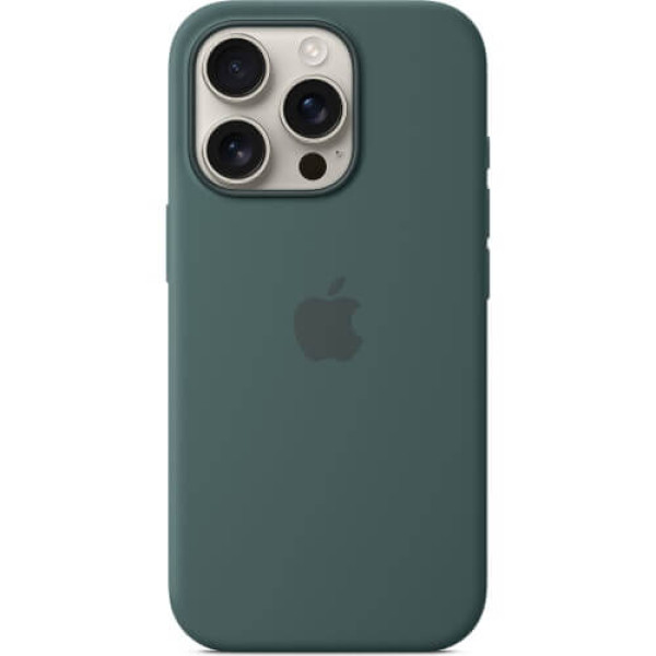 Чехол Apple iPhone 16 Pro Max Silicone Case with MagSafe Lake Green (MA7V4)