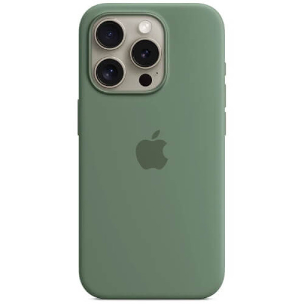 Чехол-накладка Apple iPhone 15 Pro Silicone Case with MagSafe Cypress (MT1J3)