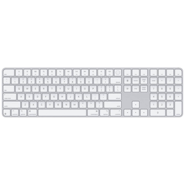 Клавиатура Apple Magic Keyboard with Touch ID and Numeric Keypad for Mac with Apple silicon USB-C White Keys 2024 (MXK73)