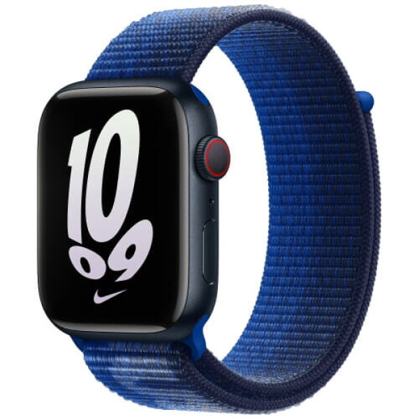 Ремешок Apple Watch 45/49/44/42mm Game Royal/Midnight Navy Nike Sport Loop (MPJ33)
