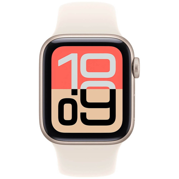 Apple Watch SE 3 GPS 40mm Starlight Aluminium Case with Starlight Sport Band S/M (MEH34)