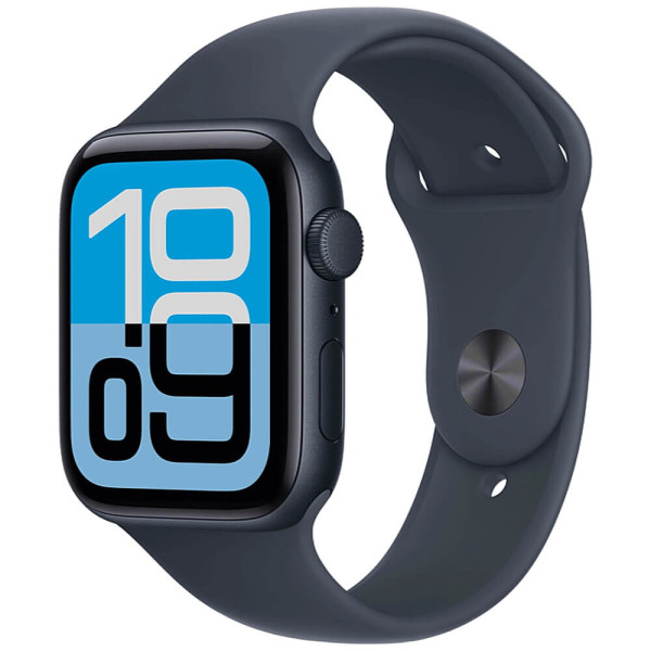 Apple Watch SE 3 GPS + Cellular 44mm Midnight Aluminium Case with Midnight Sport Band M/L (MEPJ4)
