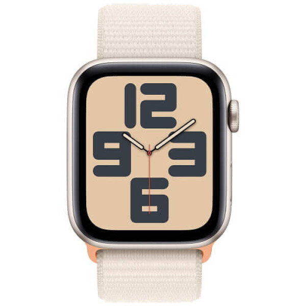 Apple WATCH SE GPS + Cellular 40mm Starlight Aluminum Case with Starlight Sport Loop (MRG33)