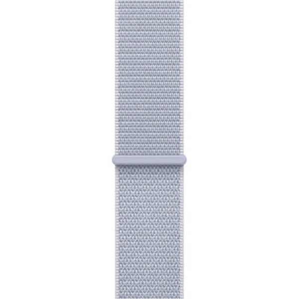 Apple Watch Series 10 GPS + Cellular 46mm Silver Aluminium Case with Blue Cloud Sport Loop (MWY23)
