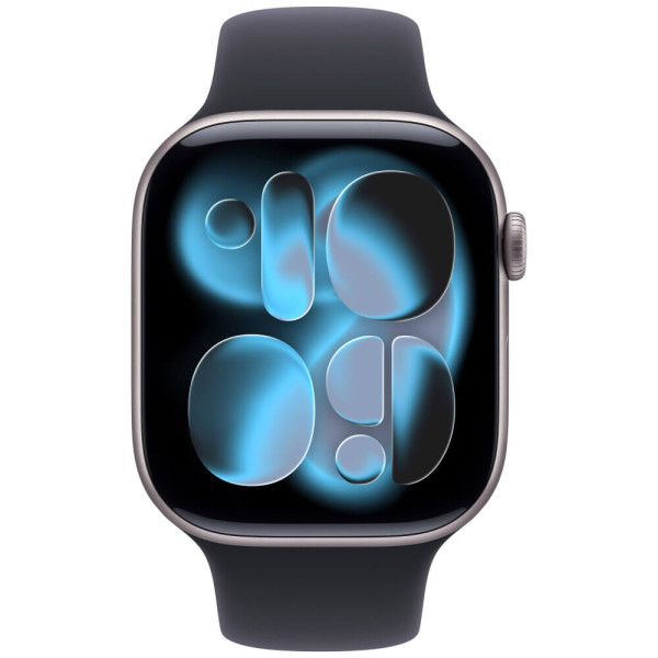 Apple Watch Series 11 GPS + Cellular 42mm Space Gray Aluminium Case with Black Sport Band M/L (MF8C4)