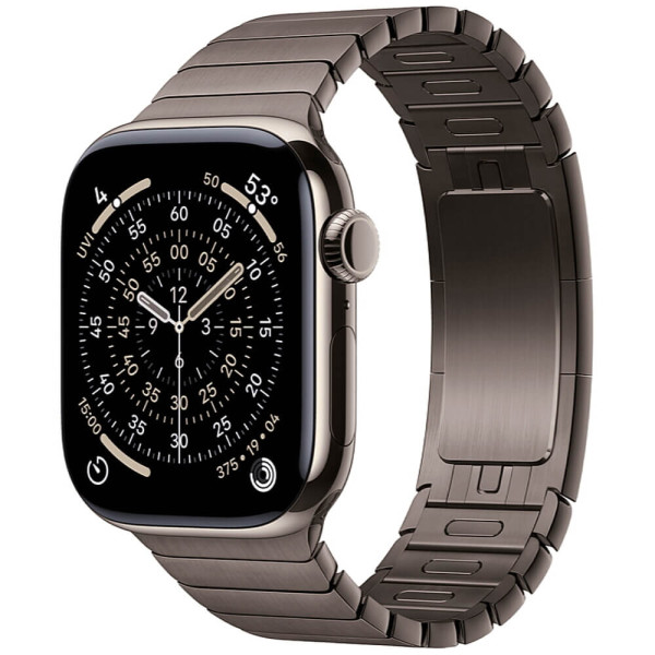 Apple Watch Series 11 42mm Natural Titanium Case with Slate Link Bracelet (MF9H4/MXMD3)