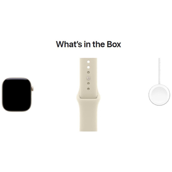 Apple Watch Series 12 46mm GPS + Cellular Pearl White Ceramic Case with Sand Sport Band M/L (MJH24)
