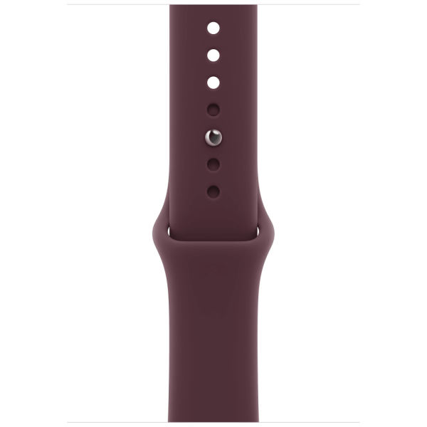 Apple Watch Series 12 46mm Light Gold Aluminium Case with Burgundy Sport Band