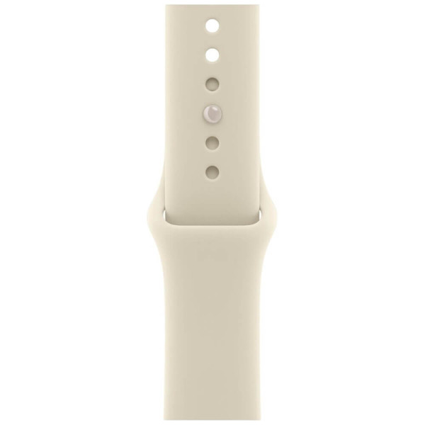 Apple Watch Series 12 42mm GPS + Cellular Pearl White Ceramic Case with Sand Sport Band M/L (MJGX4)
