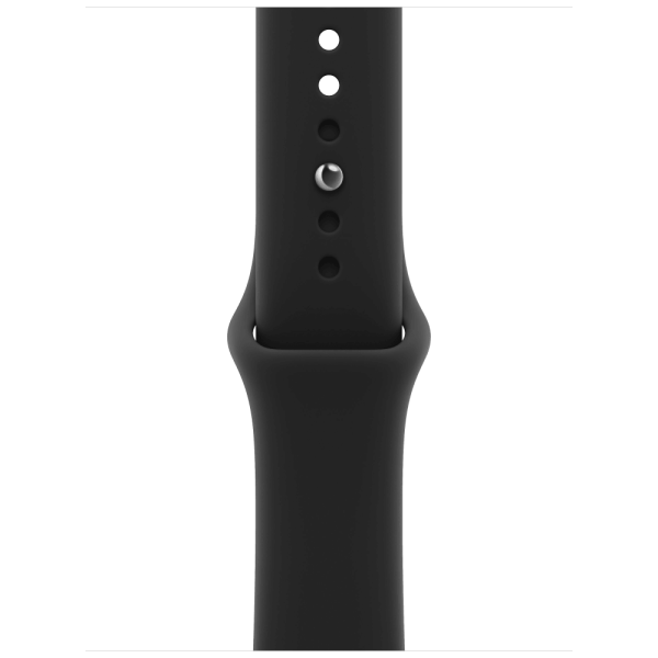 Apple Watch Series 12 46mm Black Aluminum Case with Black Sport Band S/M (MJEK4)