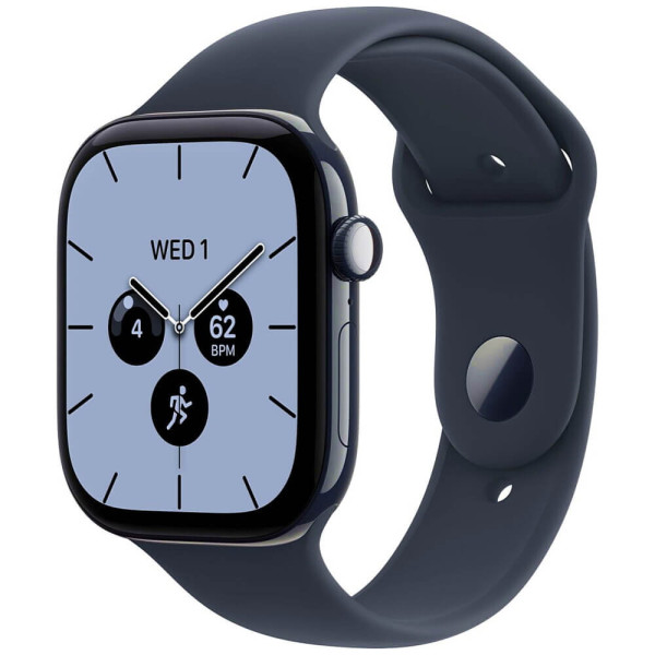 Apple Watch Series 12 42mm GPS + Cellular Night Blue Ceramic Case with Navy Blue Sport Band S/M (MJGY4)