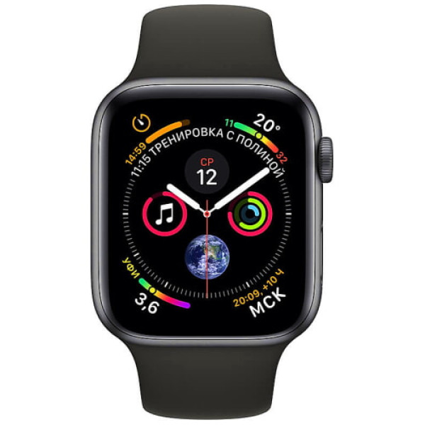 б/у Apple WATCH Series 4 40mm Space Gray Aluminum Case with Black Sport Band (MU662) (хорошее состояние)