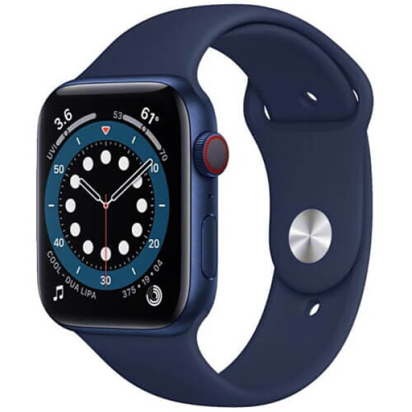 Apple Watch Series 6 40mm GPS + Cellular Blue Aluminum Case with Deep Navy Sport Band (M02R3/M06Q3) Активированные