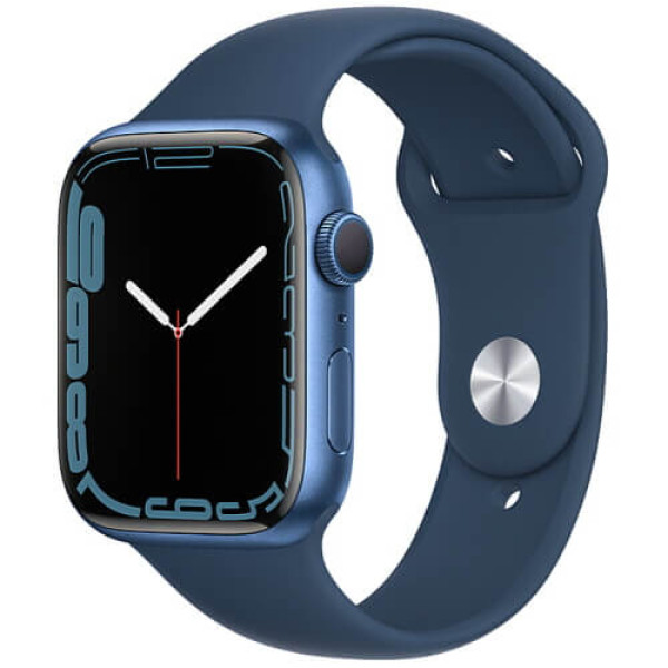 Apple WATCH Series 7 45mm Blue Aluminum Case With Blue Sport Band (MKN83) (OPEN BOX)