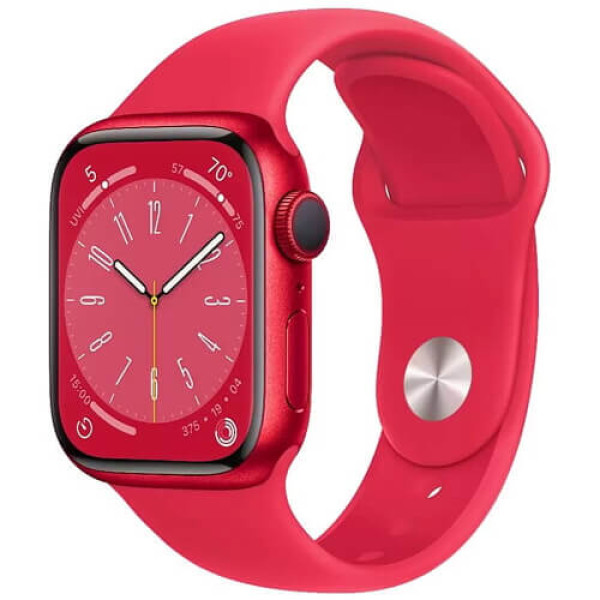 б/у Apple WATCH Series 8 45mm Red Aluminium Case with (PRODUCT)RED Sport Band (MNUU3) (Среднее состояние)