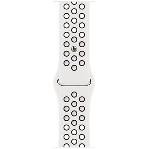 Apple WATCH Series 8 41mm Starlight Aluminum Case with Summit White/Black Nike Sport Band (MPGK3)