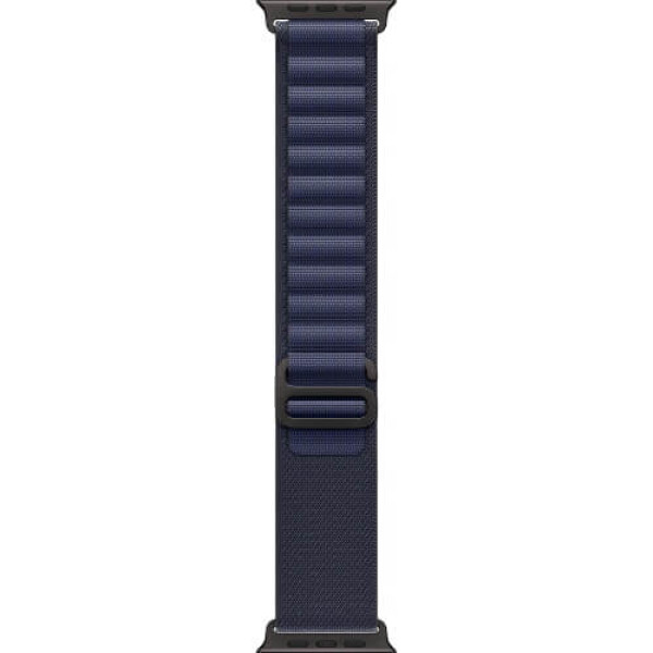 Apple Watch Ultra 2 Black Titanium Case with Navy Alpine Loop Medium (MYPX3)