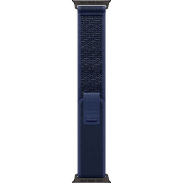 Apple Watch Ultra 2 Black Titanium Case with Blue Trail Loop M/L (MYQ83)