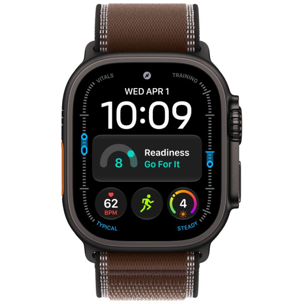Apple Watch Ultra 4 Black Titanium Case with Dark Umber Trail Loop S/M (MJCT4+MKAA4)