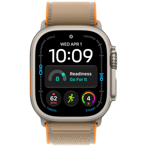 Apple Watch Ultra 4 Natural Titanium Case with Sand Trail Loop
