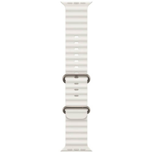 Apple Watch Ultra Titanium Case with White Ocean Band (MNH83/MNHF3)